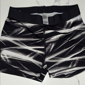 Dynamic Black and White Women's Athletic Shorts